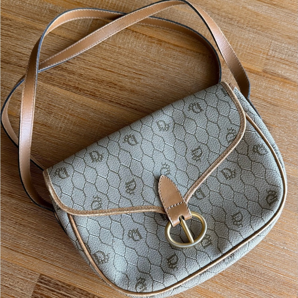 Dior Tan and Cream Crossbody Bag
